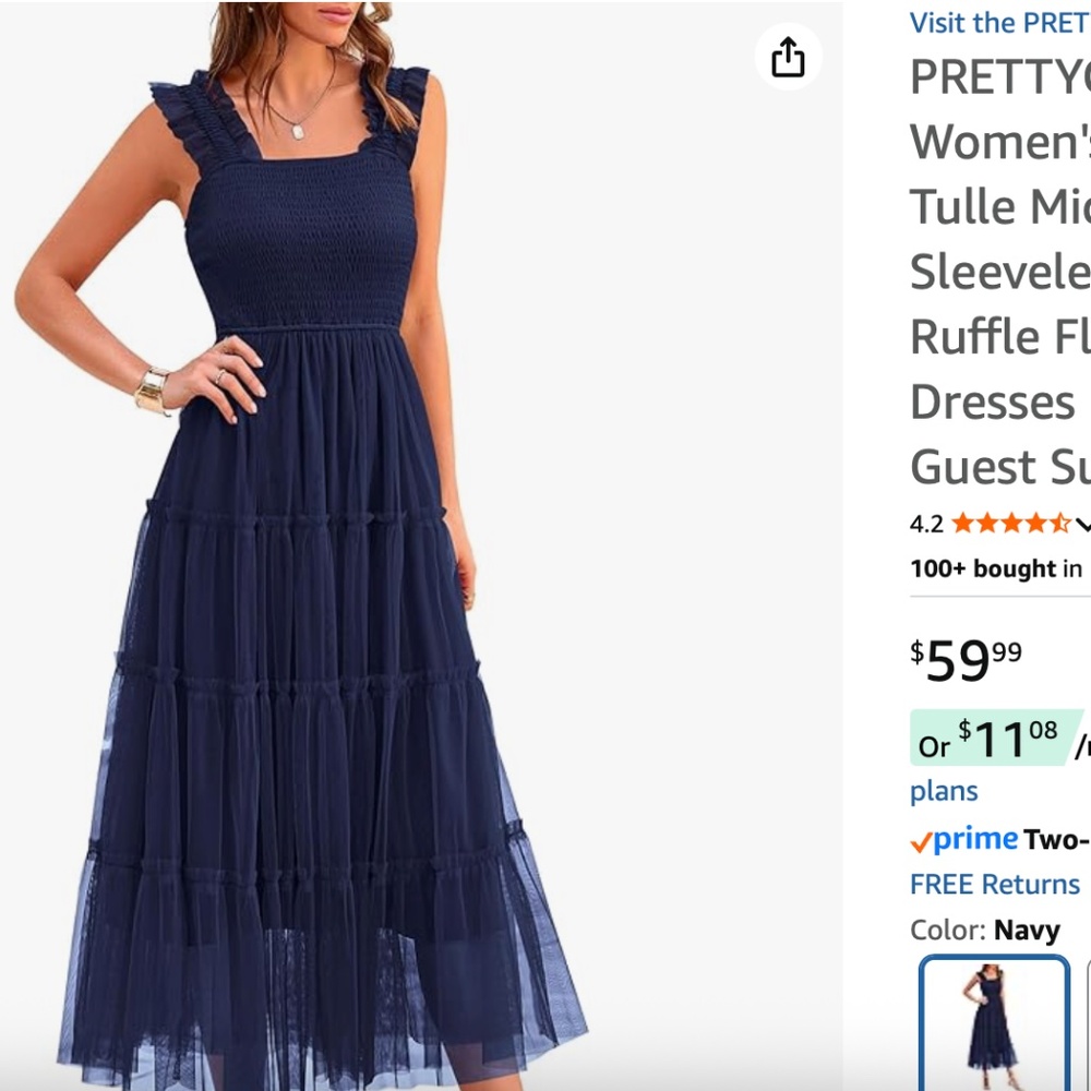 Navy Dress